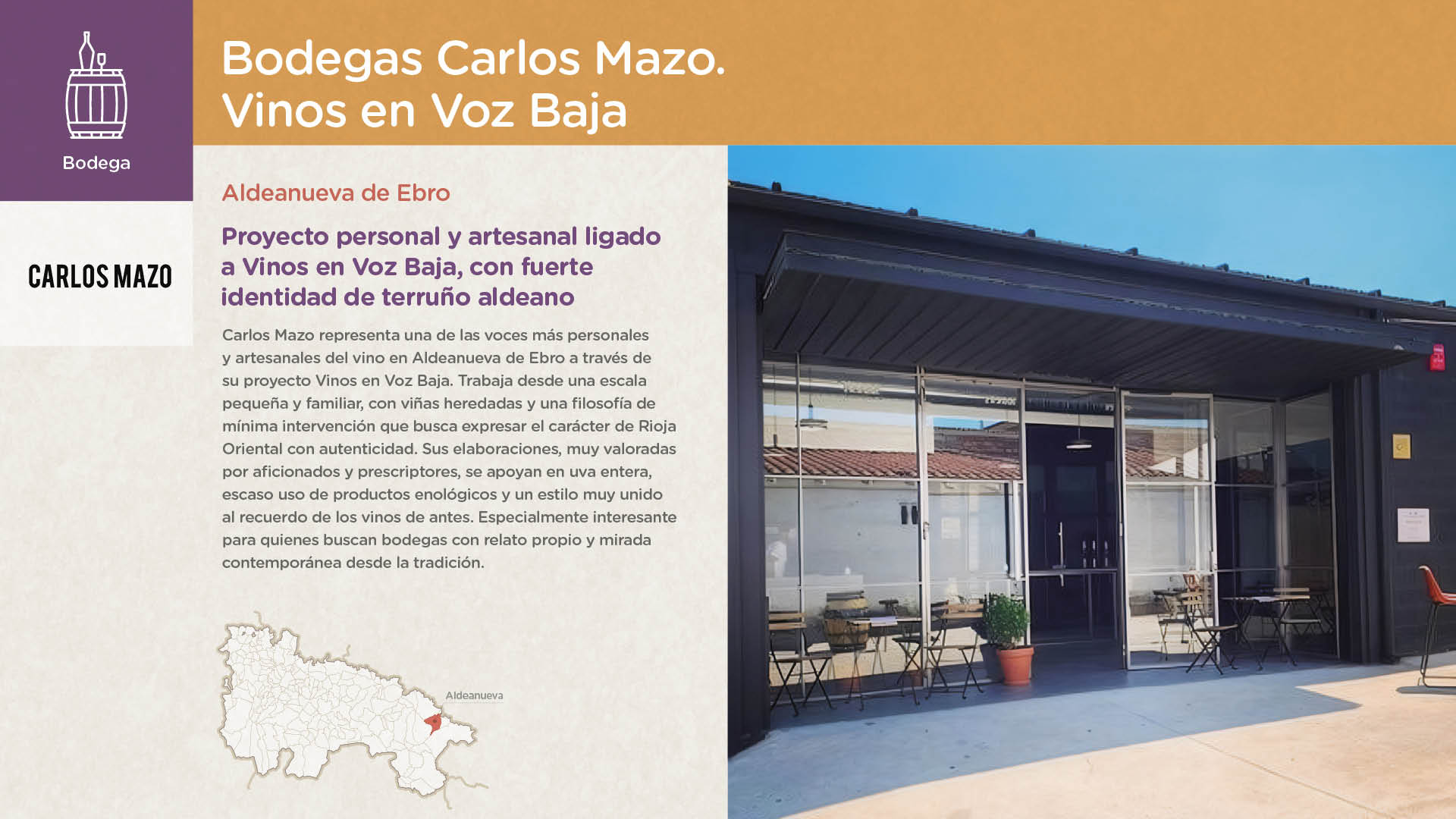 Bodegas Carlos Mazo. Vinos en Voz Baja