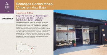 Bodegas Carlos Mazo. Vinos en Voz Baja